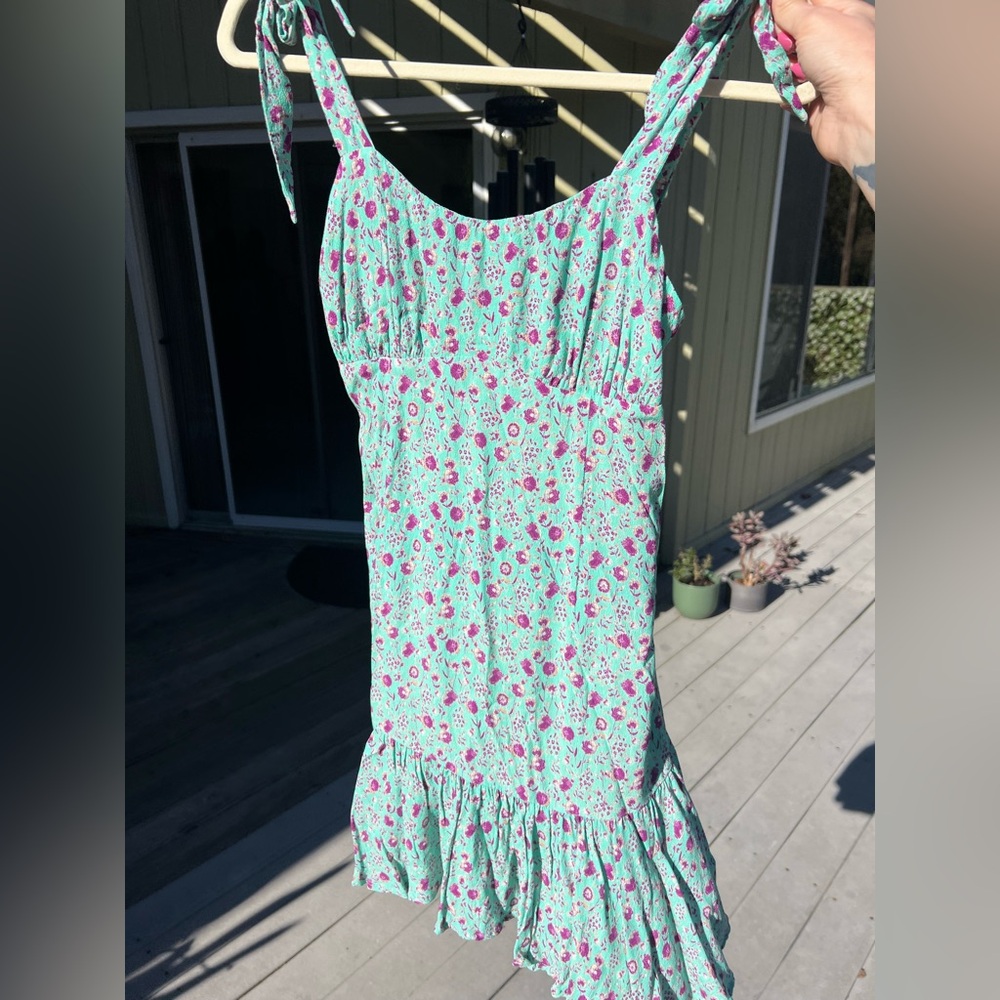Adorable Colorful Floral Mini Dress